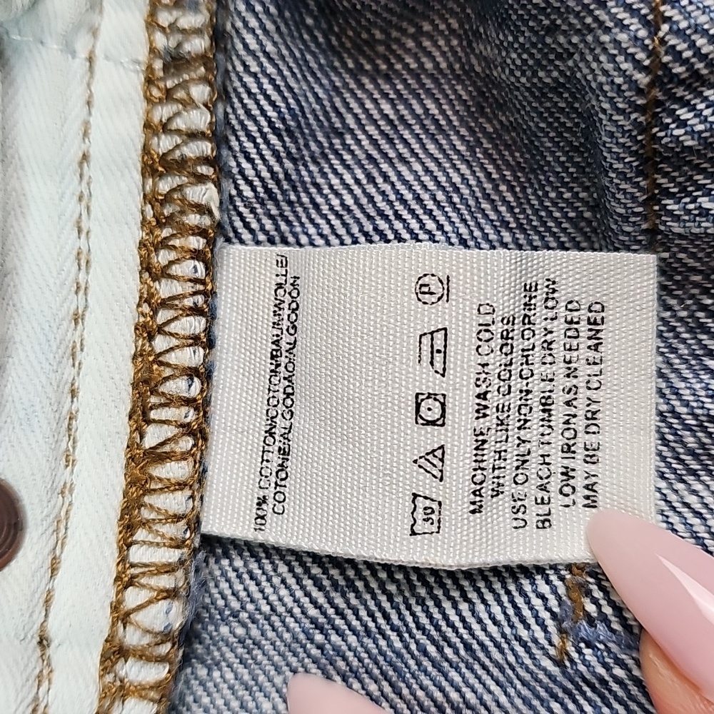 NEW FREE PEOPLE MID-RISE DISTRESSED RAW TIERED HEM FLARE LEG DENIM BLUE JEANS - Picture 10 of 12